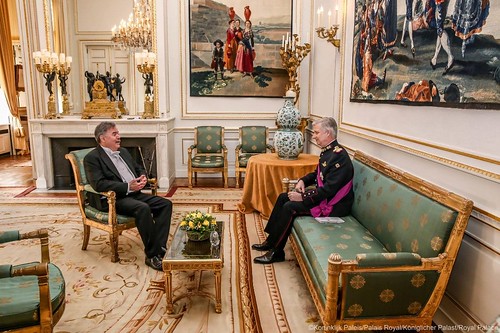 El embajador Eloy Cantú Segovia presenta cartas credenciales ante el rey Felipe de Bélgica
