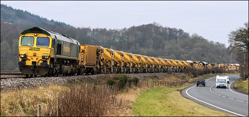 train transport railway loco trains northumberland northumbria locomotive ra locomotives freightliner bardonmill networkrail tynevalley haydonbridge hobc 66606 newcastleandcarlislerailway