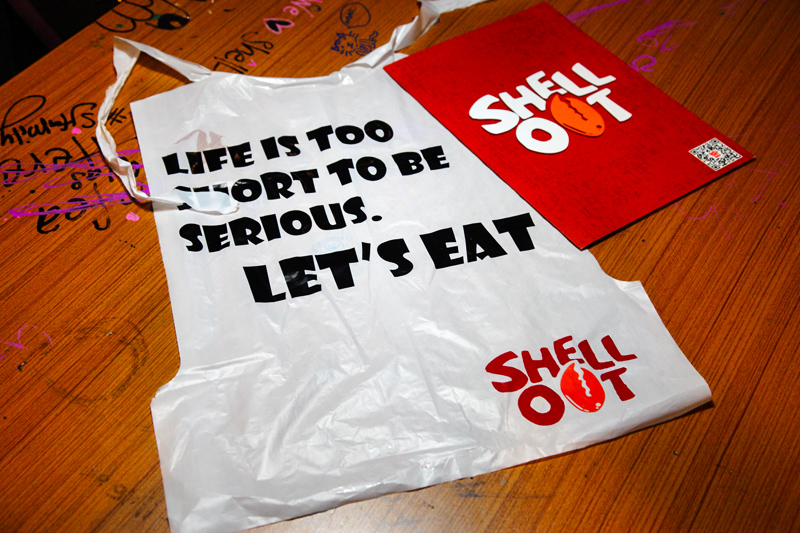 Shell Out Apron and Menu