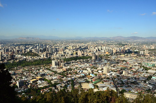 chile santiago view sancristobal 2015