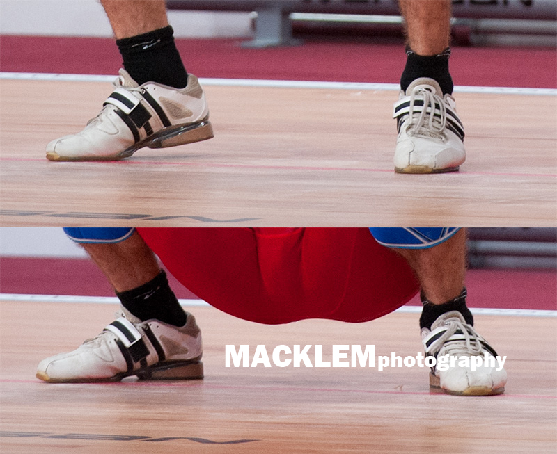 2013 Worlds; foot movent in snatch