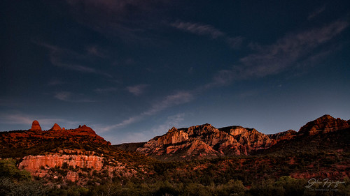 red arizona usa rock landscape evening scenery unitedstates desert sedona land environment
