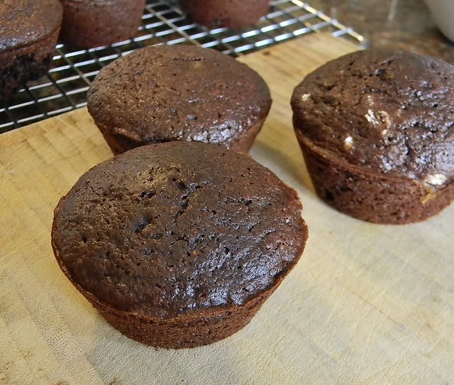 Chocolate Malt Ball Muffins