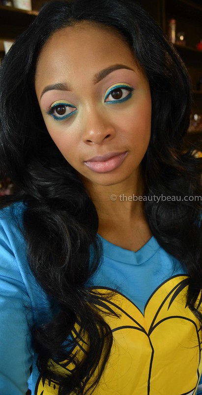 how to wear turquoise eye liner, the beauty beau