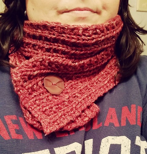 knitting yarn needles handmade scarf handknit - Lapdog Creations