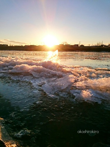 winter japan river frozen aomori hachinohe 冬 morningsun 青森 川 朝日 凍結 八戸 xperia 馬淵川