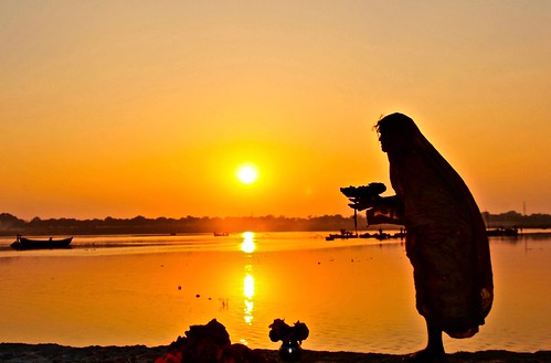 travel sunset india color silhouette kumbhmela