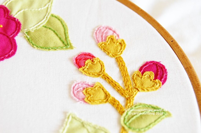Sakura Blossom embroidery and appliqué pattern