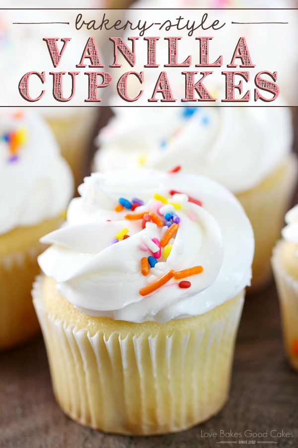 Everyone needs to have an easy and delicious Bakery-Style Vanilla Cupcakes recipe on hand! These yummy treats are perfect for birthdays, holidays, or any day! AD #HowdTheyDunkThat #IC