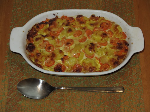 Kartoffel-Möhren-Auflauf mit Gruyère (Auflaufform)