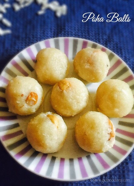 Poha Balls Recipe for Babies, Toddlers and Kids