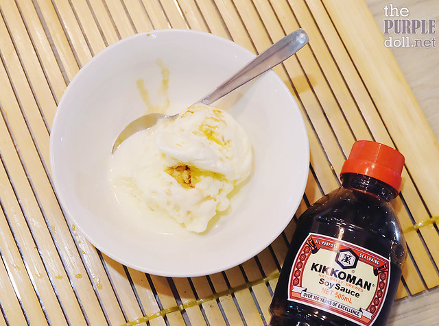 Vanilla Ice Cream with Kikkoman Soy Sauce