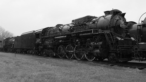 844steamtrain co 2707 284 kanawha k4 berkshire big steam locomotive engine train chesapeake ohio old rusty railroad railway superpower display outdoors nature illinois museum historical science technology history flickr flickrelite panasonic gh4 lumix digital video camera cliche saturday travel tourism adventure events america alco photography transportation black white photo freight hdr metal machine steel most popular views viewed favorite favorited youtube google redbubble