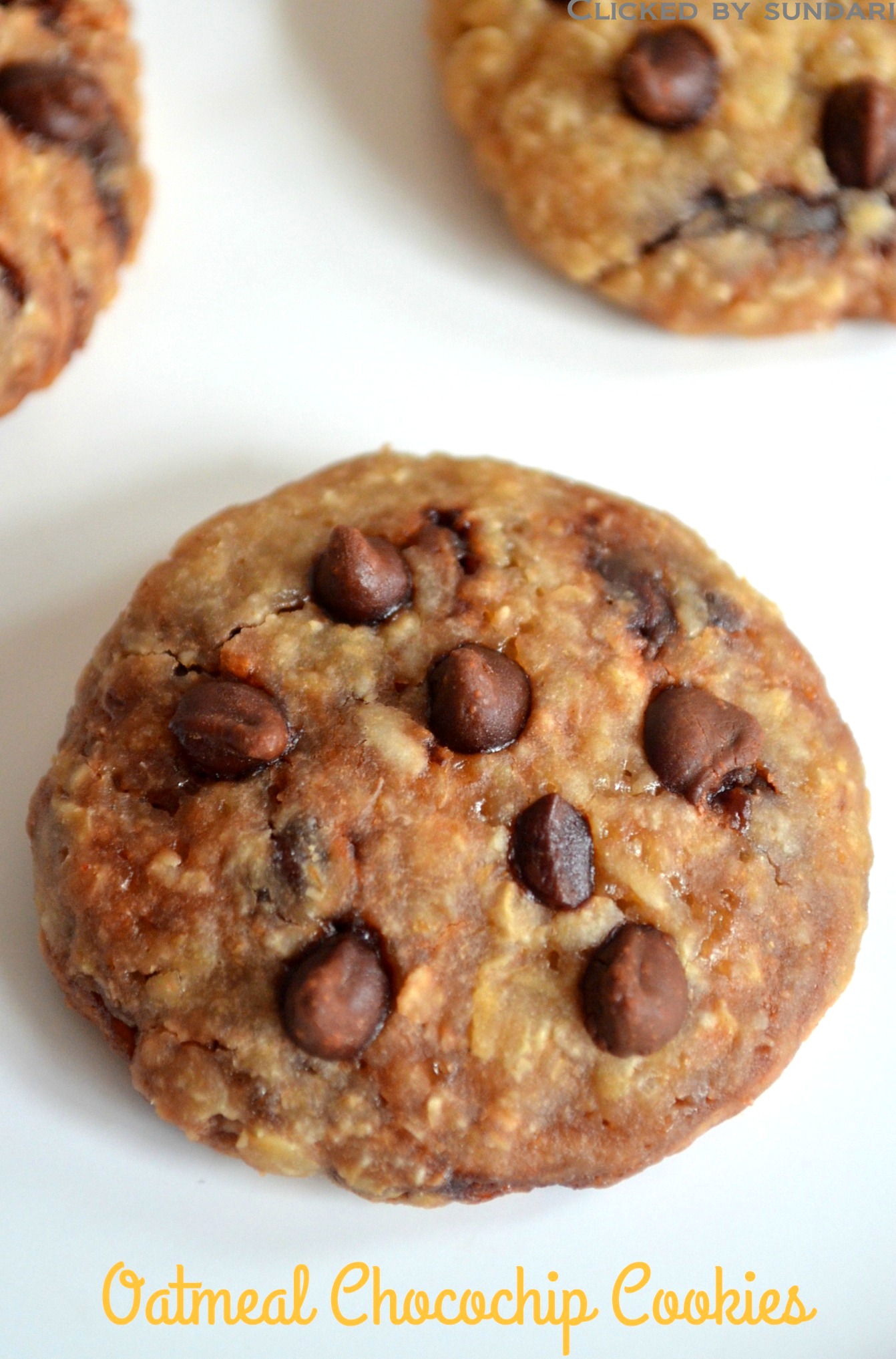 Eggless Oatmeal Cookies Recipe - Make Oatmeal cookies at home