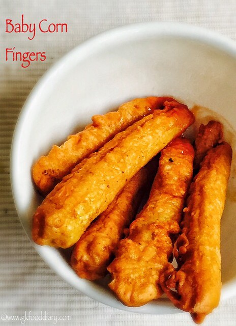 Baby Corn Fingers Recipe for Toddlers & Kids 1