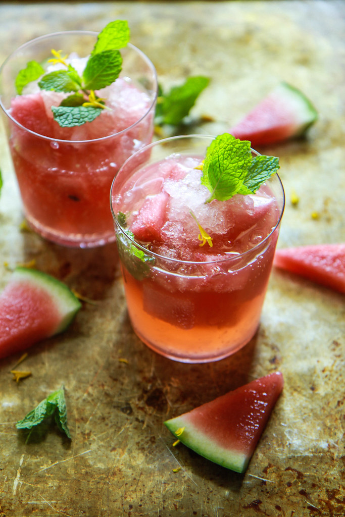 Watermelon Grapefruit Mint Cocktails