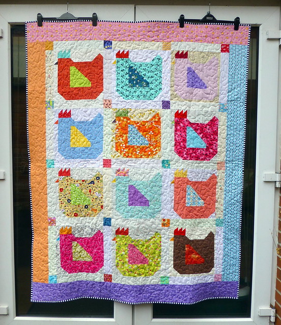 Siblings Together Bee 2 Mama Hen quilt finished!