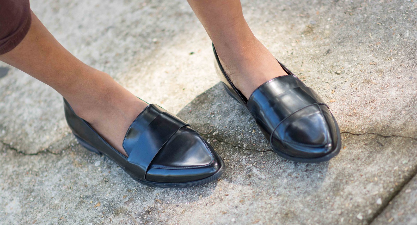 patent loafers black loafers tomboy fashion