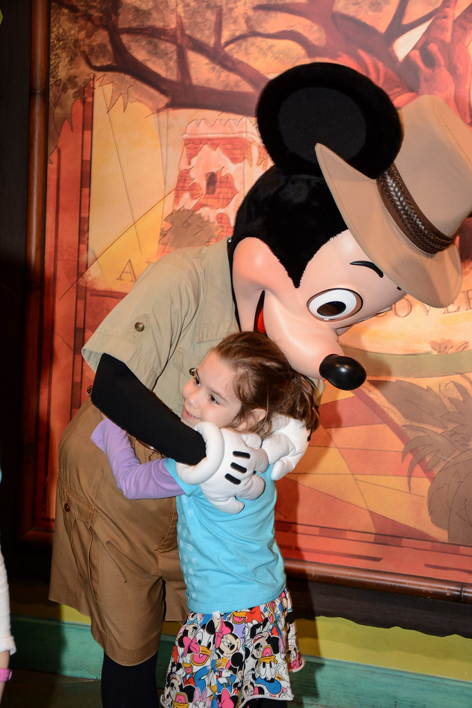 Meeting Mickey and Minnie
