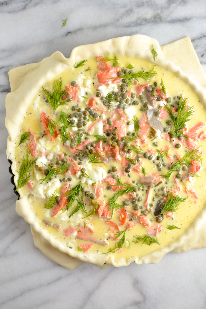 Salmon and Leek Quiche with Capers | Things I Made Today