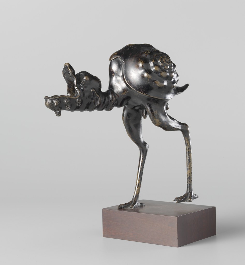 Arent van Bolten - Bronze oil lamp in shape of a Grotesque Animal, 1610-30