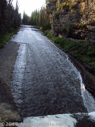 At the base of Slide Creek Falls, Wind River Range, Wyoming