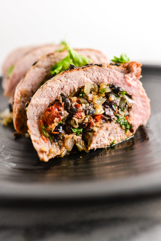 Pork Roulade with Mushrooms, Sun Dried Tomatoes, and Olives | Things I Made Today
