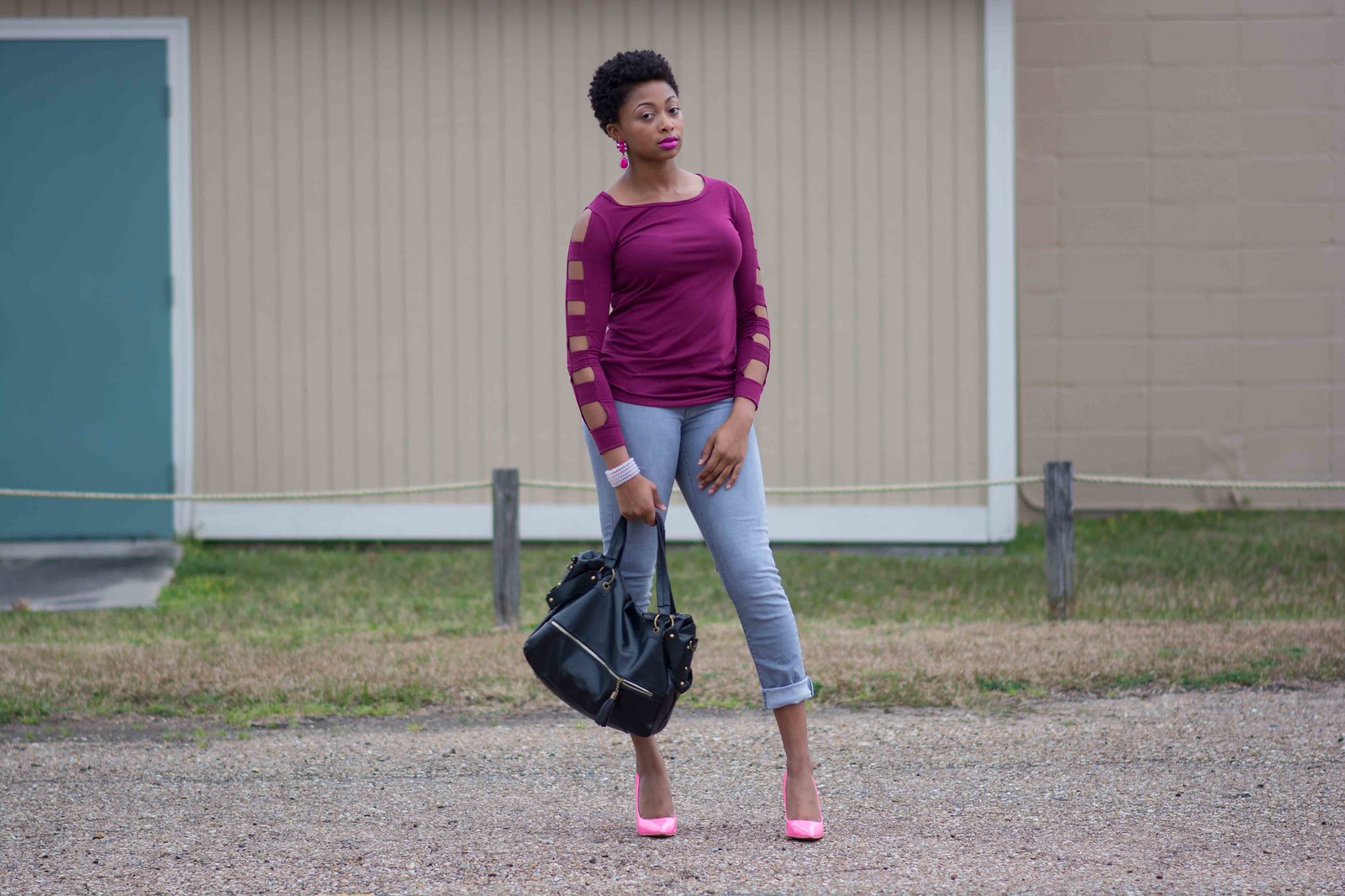 monochromatic pink outfit baton rouge style