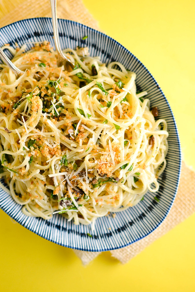 Linguine with Olives and All of the Herbs | Things I Made Today