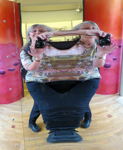A Fun-house Mirror in the Comic Museum in Brussels, Belgium
