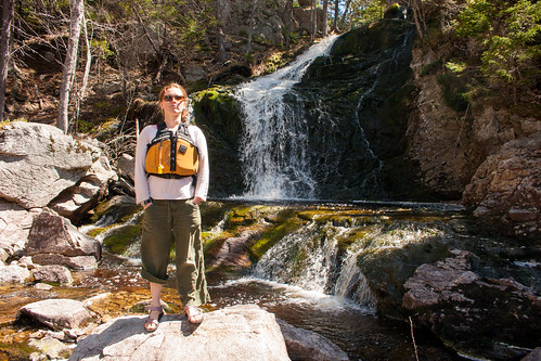 waterfall novascotia paddle sunny canoe canoeing hants panukelake panuke hallslakebrookfall