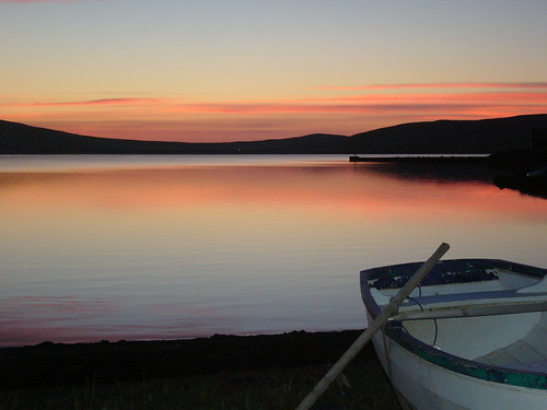 sunset sea summer sky sunlight beautiful island scotland still sand orkney scenery sony orphir