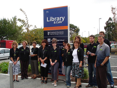 Upper Riccarton Library staff