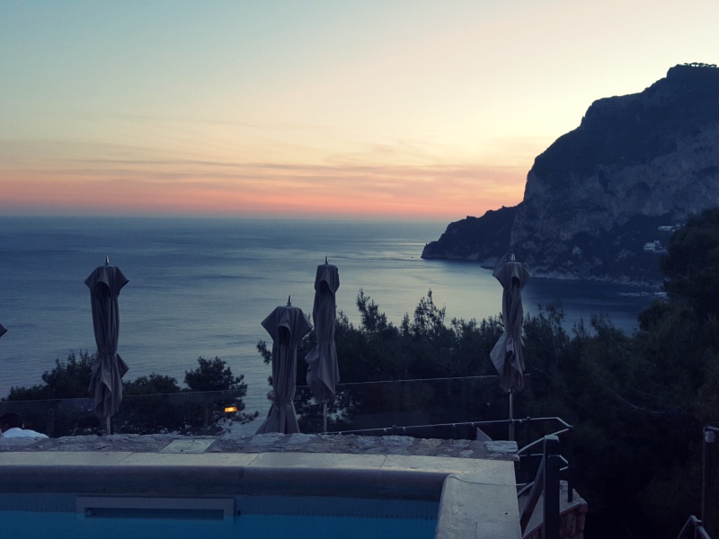 Capri sunset pool