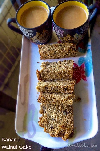 Banana Walnut Cake Recipe for Toddlers and Kids1