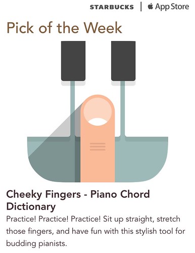 Starbucks iTunes Pick of the Week - Cheeky Fingers - Piano Chord Dictionary
