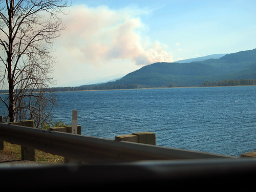 lake rural highway montana smoke roadtrip bigsky swanlake hwy83