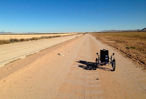 road arizona usa canal farming trike irrigation triking maricopa