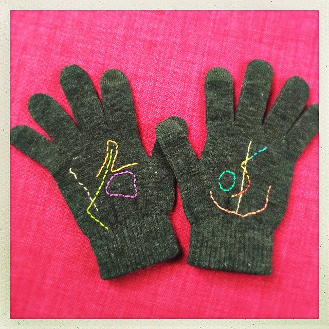 Embroidered Gloves