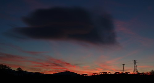 sunset sky clouds dusk pylon telegraphpole goldenhour graig northwales glanconwy eos7d ashperkins telegraphtuesday