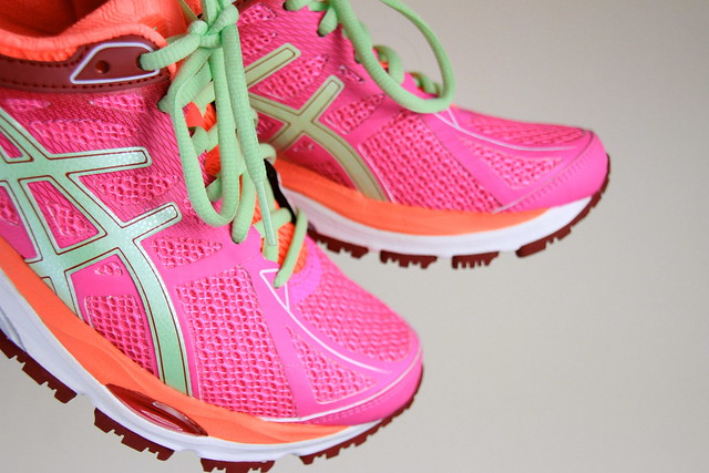 asics colourful trainers