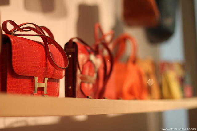 Hermes Leather Forever row of bags by little luxury list