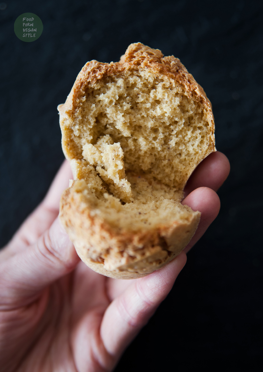 Vegan savory 'egg' muffins