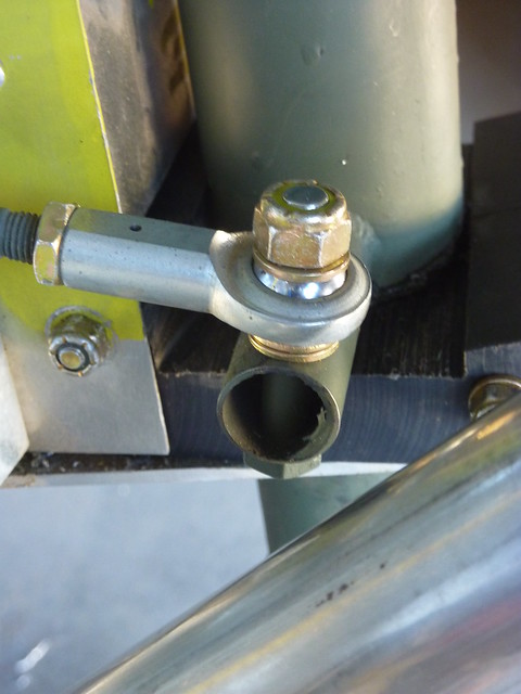 Pedals attached to nose gear