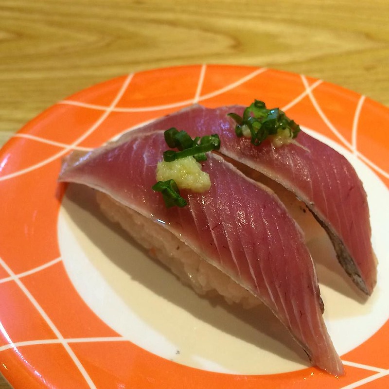 Katsuo Tataki sushi. Food tasting at @akisushimalaysia before their opening tomorrow.