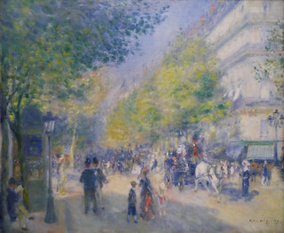 Renoir, The Grands Boulevards (detail), 1875
