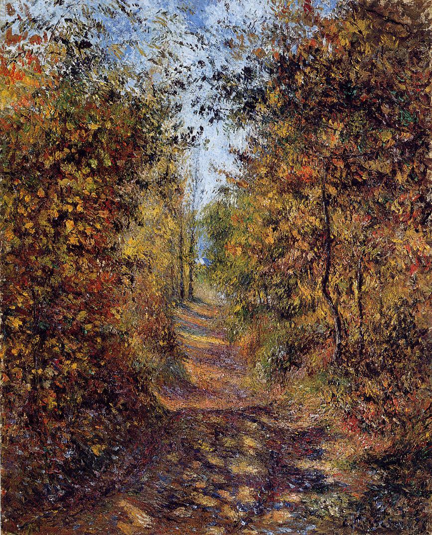 A Path in the Woods, Pontoise by Camille Pissarro, 1879
