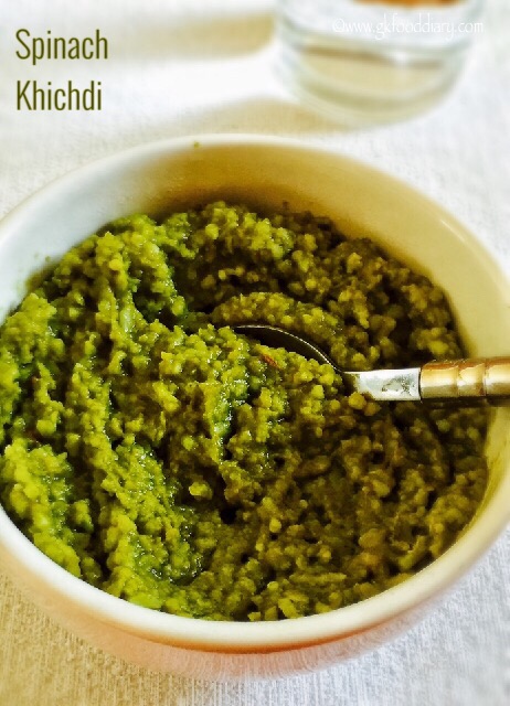 Spinach Khichdi Recipe for Babies, Toddlers and Kids2