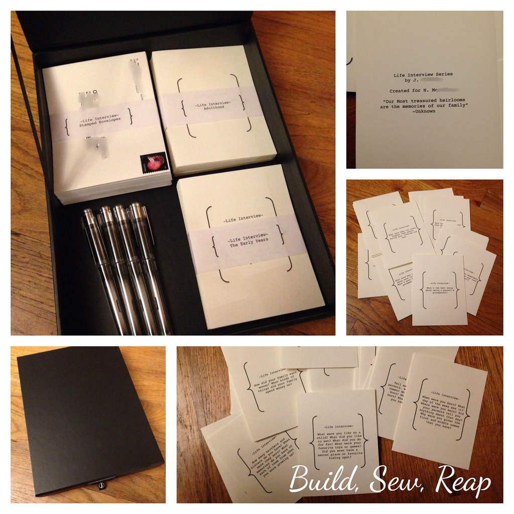 Life Interview Boxed Set by Julie at Build, Sew, Reap