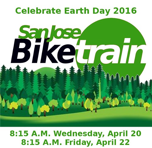 San Jose Bike Train Earth Week 2016